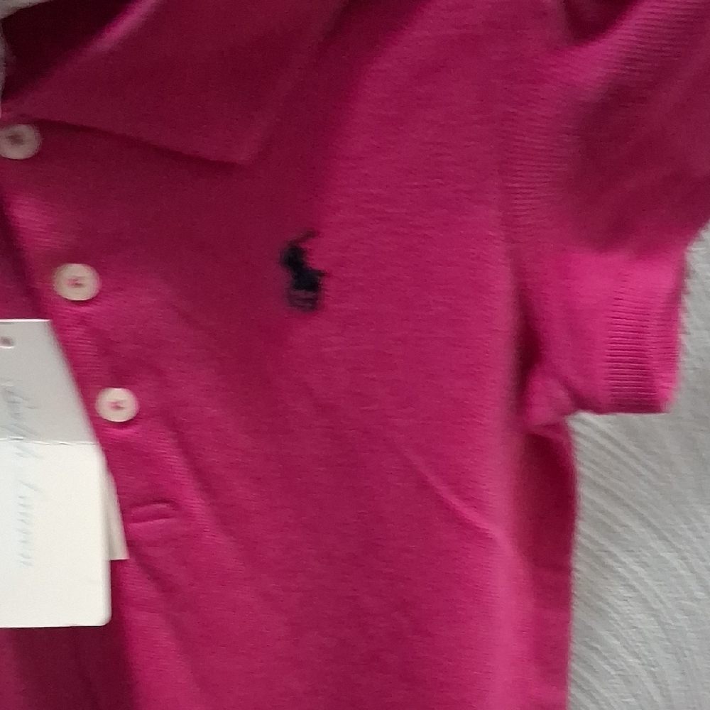 Polo by Ralph Lauren Fuchsia Kids Polo Dress - Picture 4 of 6